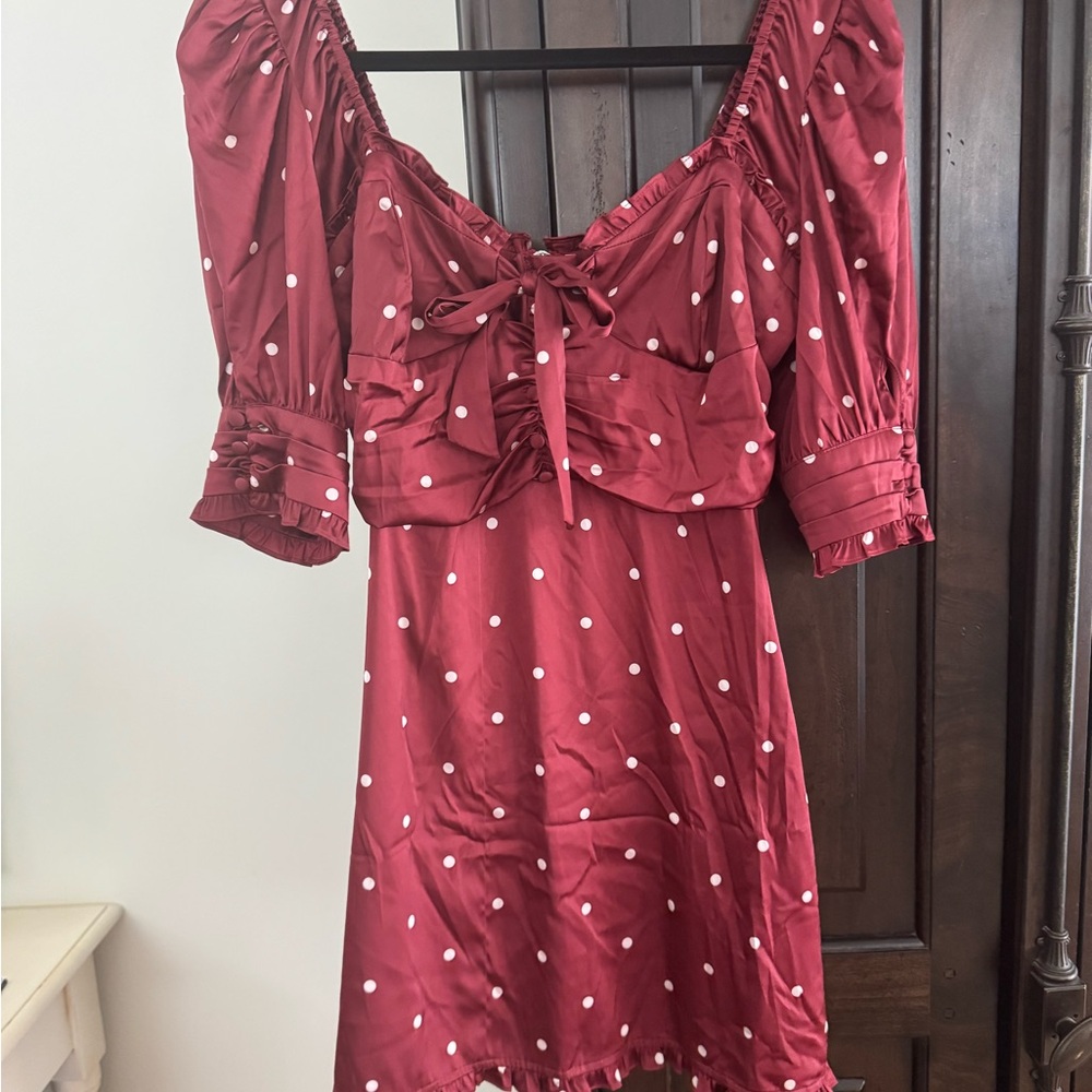 For Love of Lemons Red Polka Dot Dress